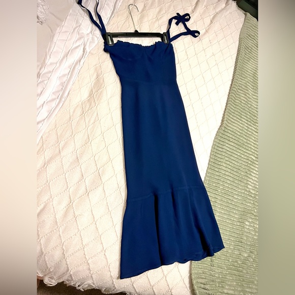 Reformation Nikita Dress - Navy - 0P - Picture 8 of 9